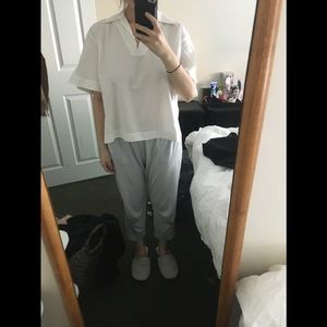 Acne Studios crop white blouse
